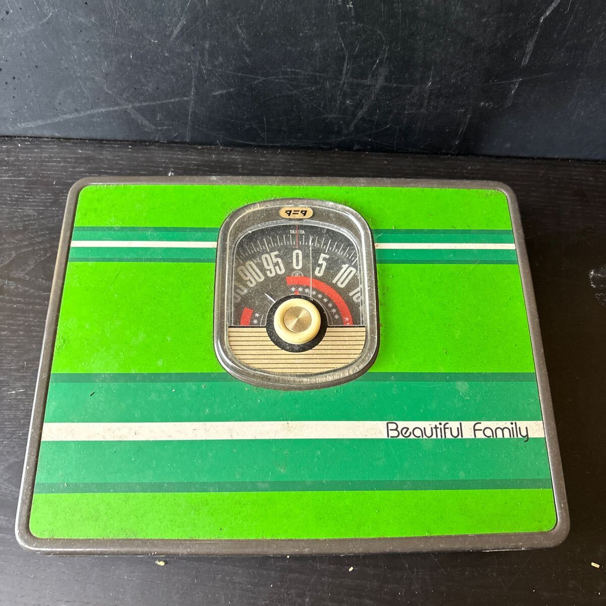 TANITA タニタ 体重計 グリーン ヘルスメーター アンティーク 当時物 昭和レトロ 動作品拍卖