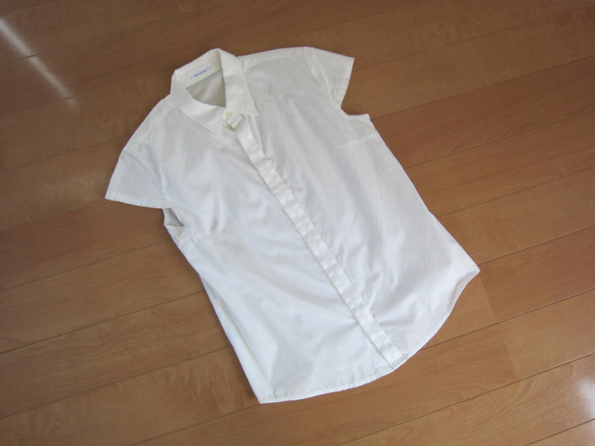 pour la frime プーラフリーム 半袖 ブラウス フレンチ袖 白拍卖