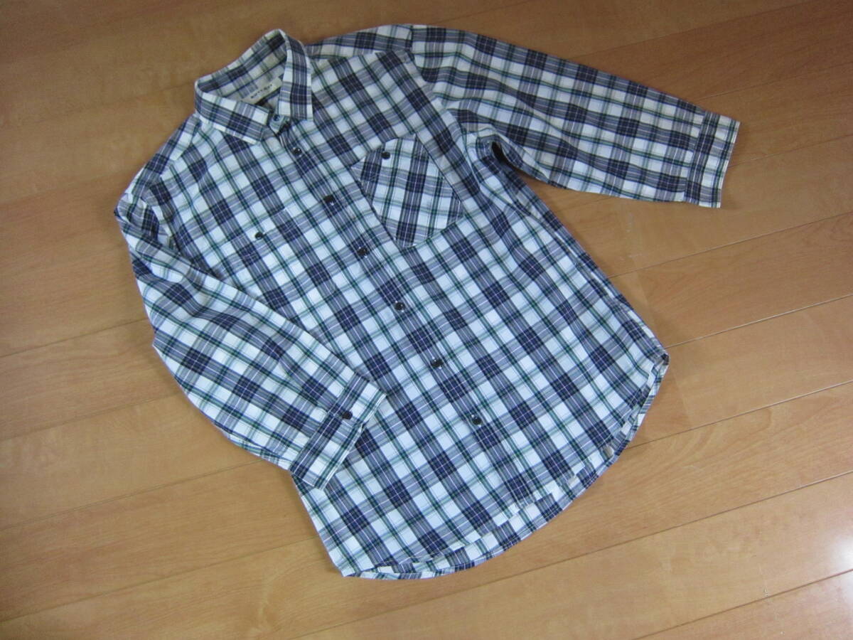 美品 BOYCOTT ボイコット 七分袖シャツ チェック柄 拍卖