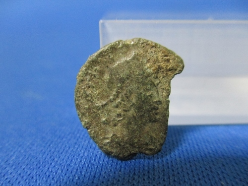 古代貨・ローマ帝国時代?☆青銅貨/欠けあり/アンティークコイン/外国古銭拍卖