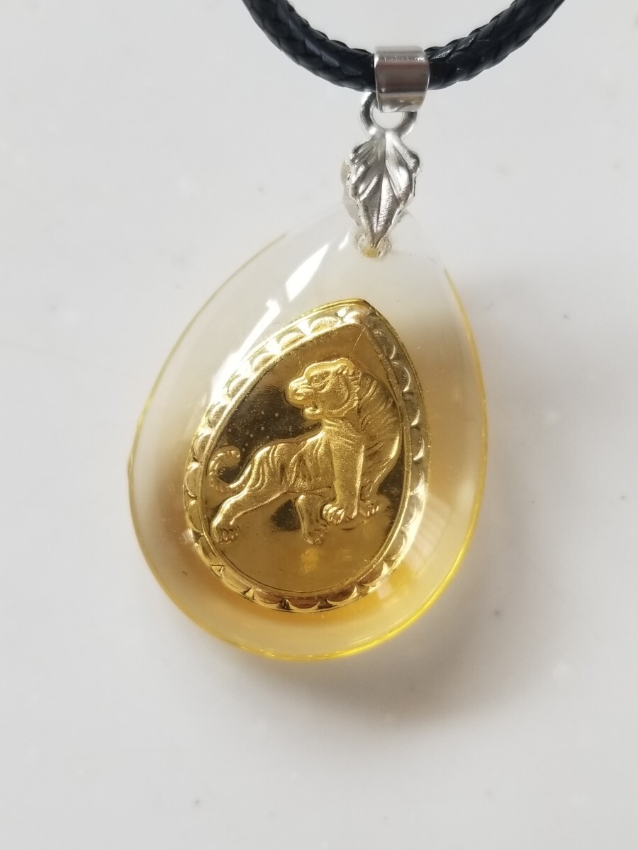 お守り 干支ネックレス 寅 虎 タイガー拍卖