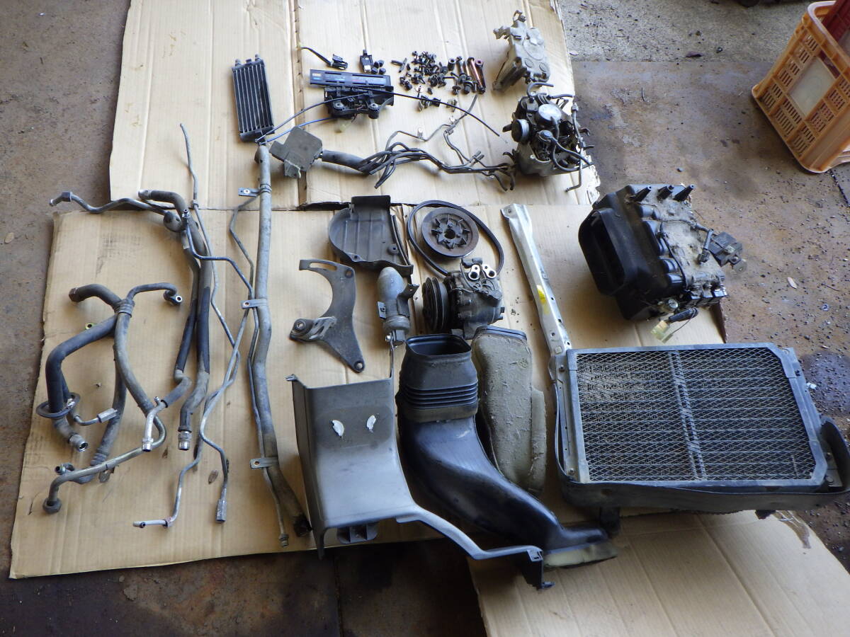 杉A1 即決! HH4 アクティ エアコン一式 R12 旧ガス 不動車 未チェック拍卖