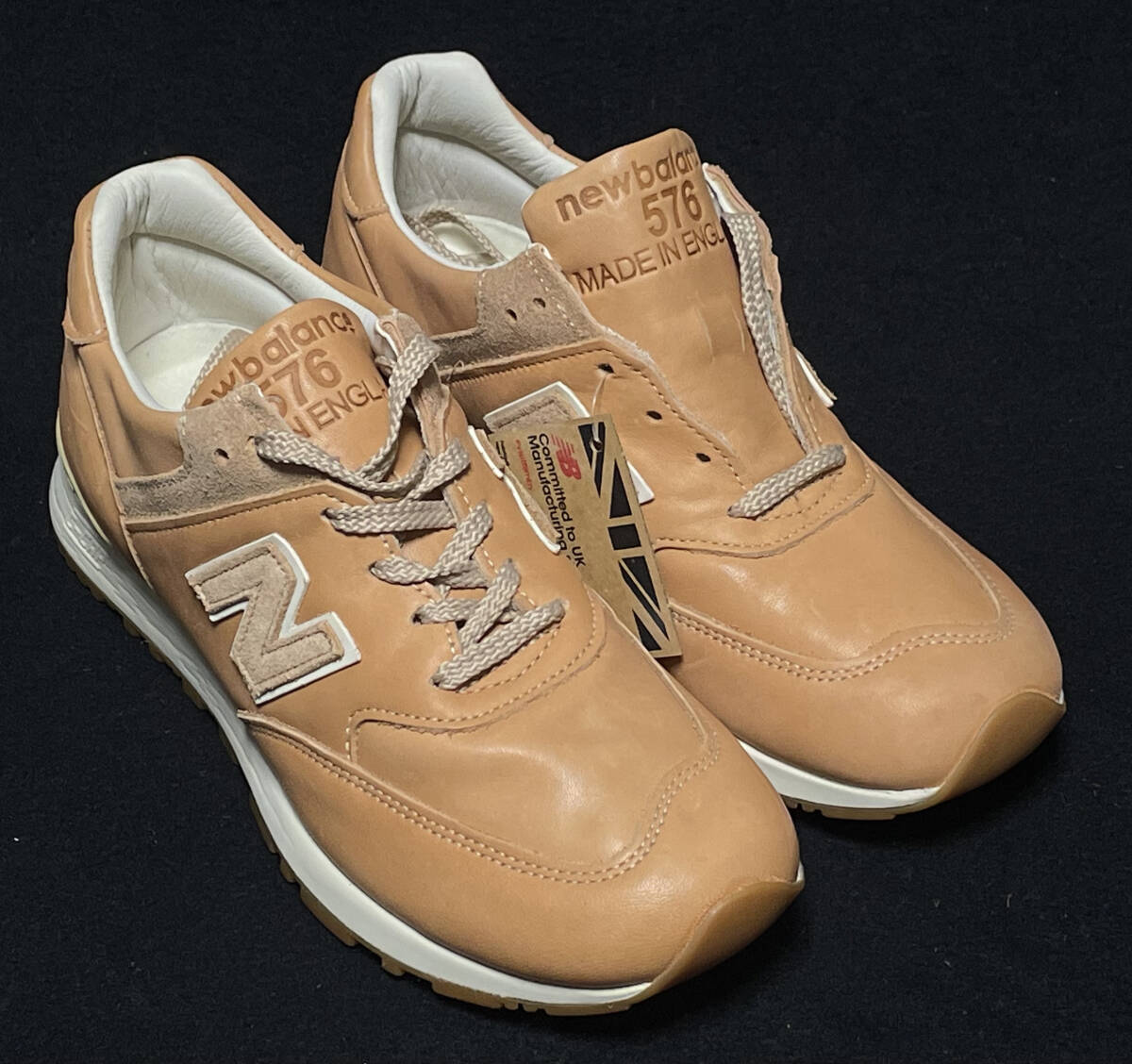 希少モデル 新品 NEW BALANCE M576VT 30周年記念ホーウィン社製ベジタンレザー UK製 US8 26cm  拍卖