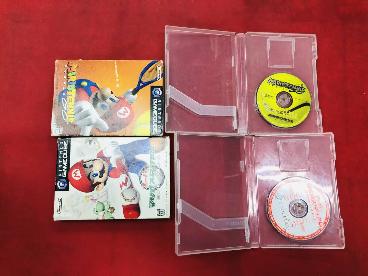 スーパーマリオスタジアム ミラクルベースボール マリオテニスGC 即購入!! セット 箱付き拍卖