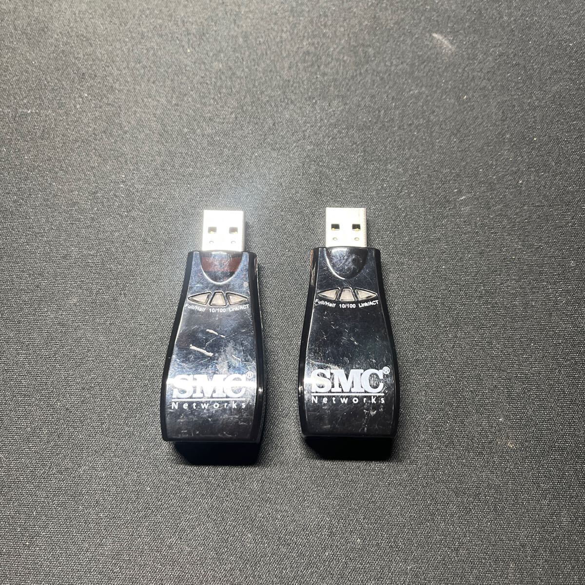 中古 2個セット SMC Networks SMC2209USB/ETH 10/100Mbps USB Ethernet Adapter USBイーサネットアダプタ 古いPC、OSにどうぞ拍卖