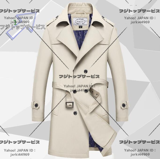 春新作トレンチコート メンズ ビジネスジャケット チェスターコート ジャケット ロングコート 大きいサイズ 通勤 M~5XL拍卖