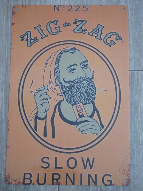 ジグザグ Zig-Zag たばこ メタルサイン ブリキ看板5761拍卖