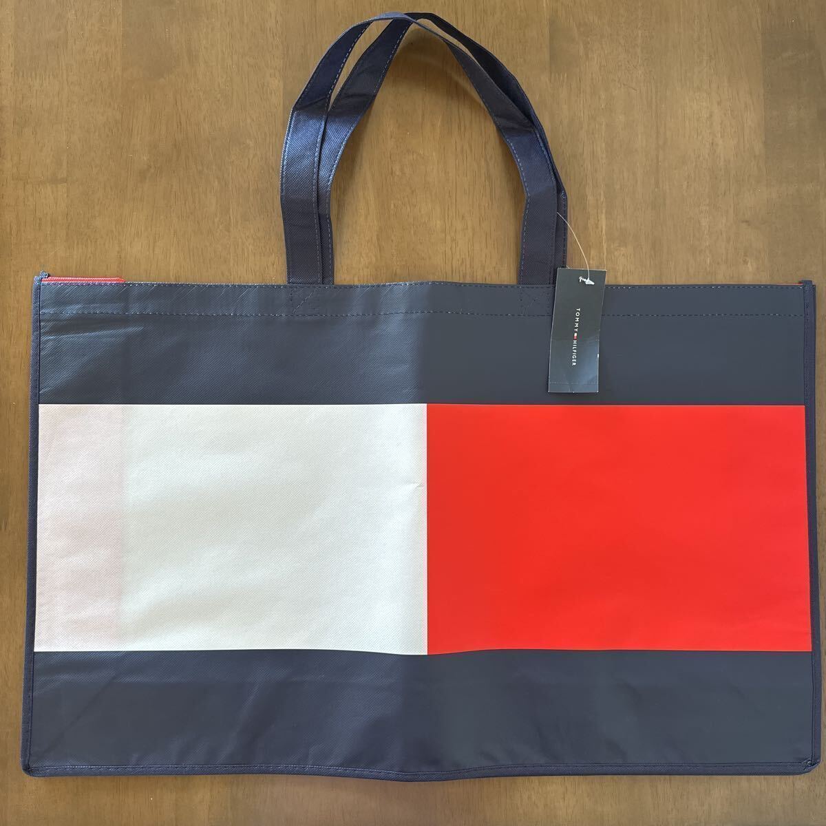 アメリカ ハワイ TOMMY HILFIGER トミーヒルフィガー 海外 エコバッグ 大容量 トートバッグ ショッパー 手提げ袋 ショッピングバッグ 新品拍卖