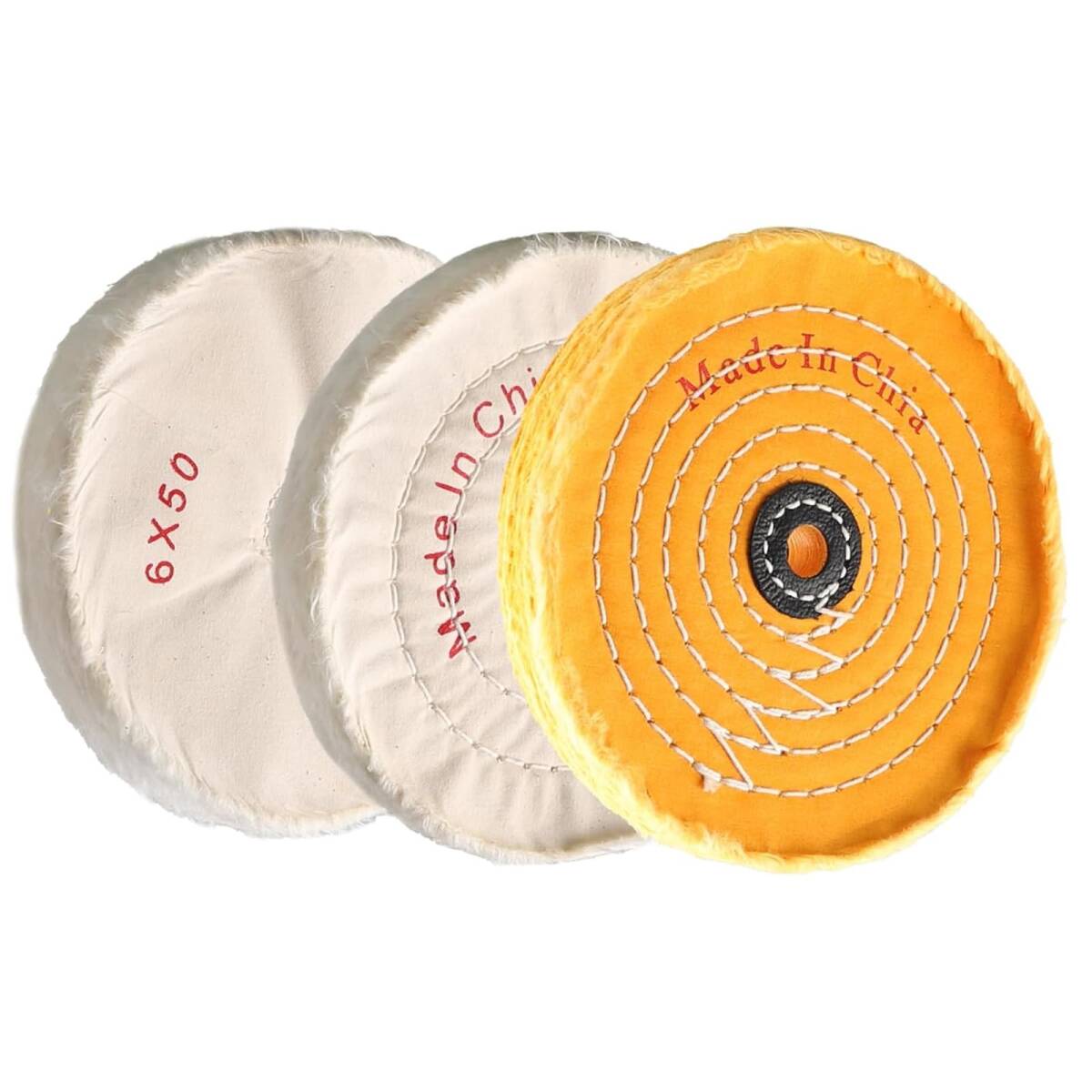 STEBREAM グラインダー バフ 研磨布バフ 6インチ 3枚セット ディスクサンダー バフ 電動ドリル用 研磨ヘッド用 グラインダー用 鏡面仕上げ拍卖