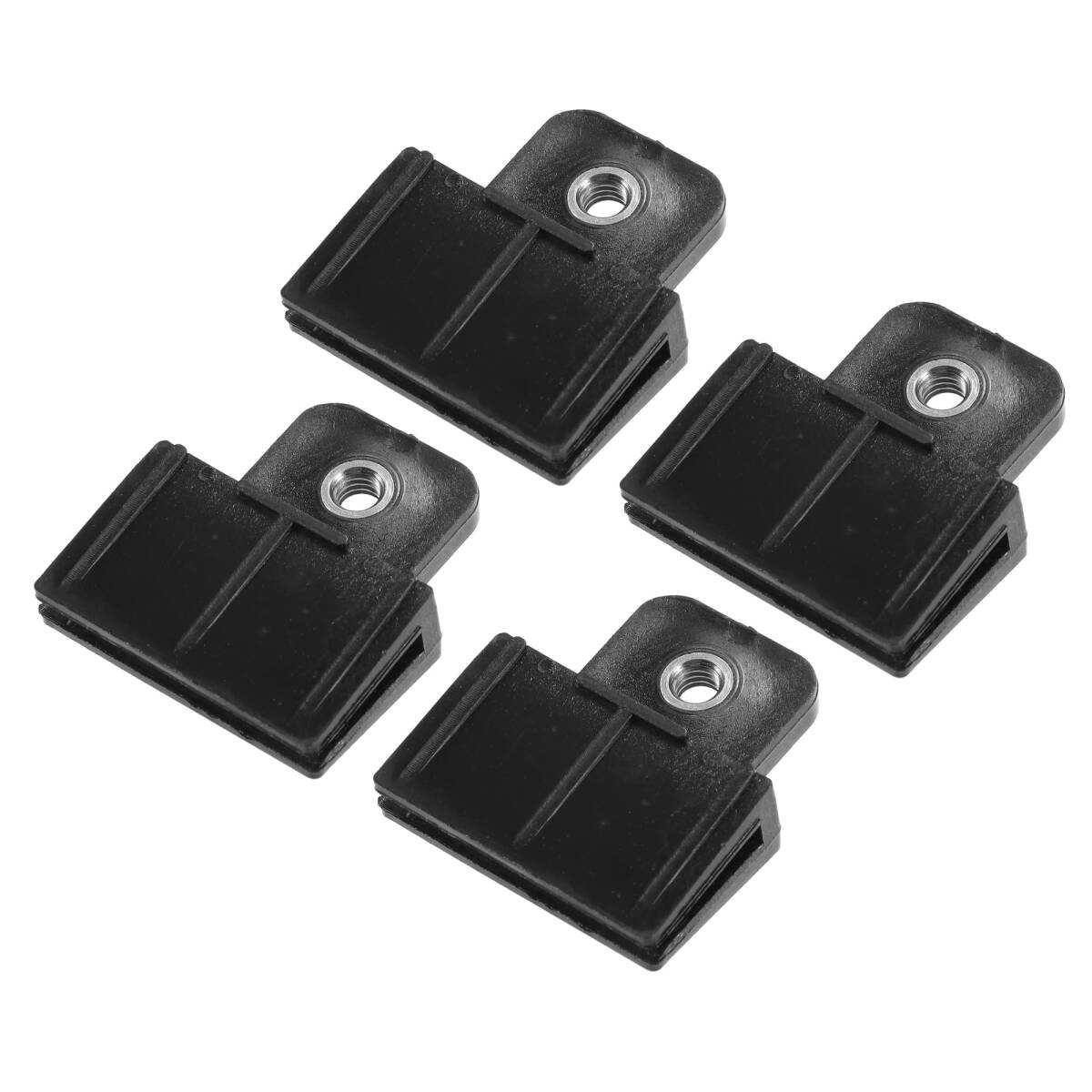 4個セットのウィンドウドアガラスチャンネルリテーナークリップ 1.73”x1.57”x0.51”のガラスレギュレーターホルダーサッシクリップ拍卖