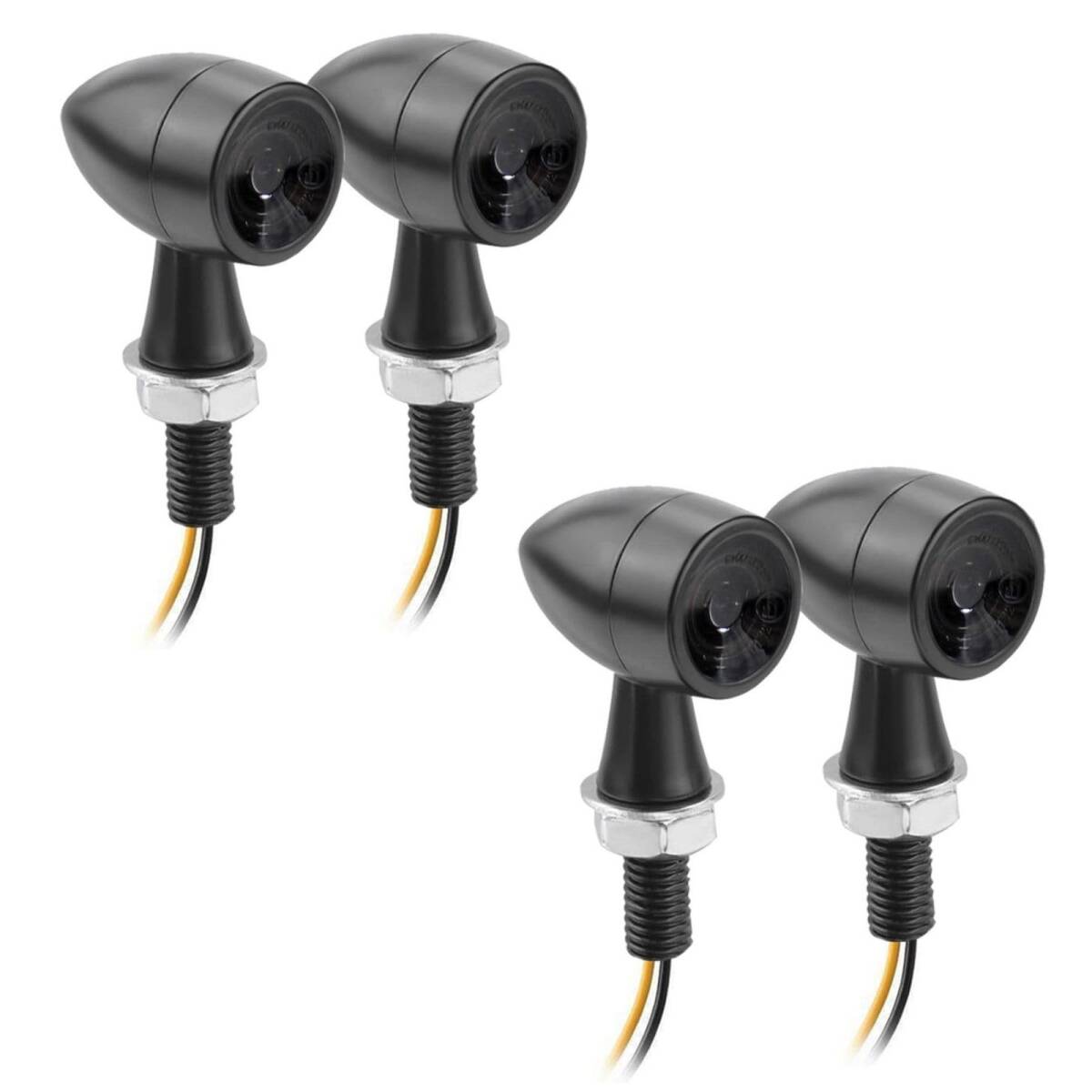 mamota バイク ウインカー LED カスタムパーツ モンキー 小型 スモーク ランプ ライト 防水 ラウンド 砲弾 弾丸 高輝度 ウィンカー M8拍卖