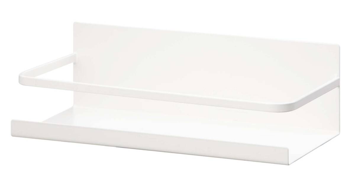 山崎実業(Yamazaki) マグネット スパイスラック ホワイト 約W24.5×D11×H8.5cm プレート Plate キッチンラック 調味料ラック キッチン 収拍卖