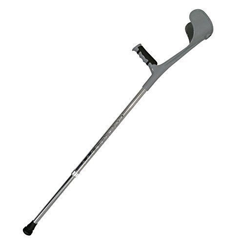 安住商事 シンプル! ロフストランドクラッチ 杖 シルバー カフクラッチ杖 10段階調節可能(90.0cm~112.5cm 1.5cm刻み調節)拍卖