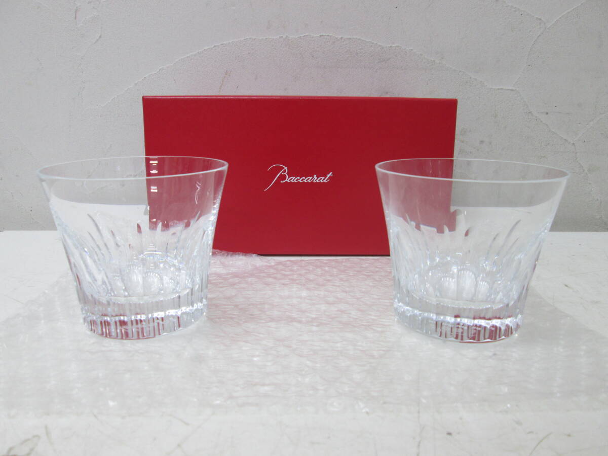 (70)♪Baccarat バカラ The YEAR 2018 フィオラ ロックグラス 2個セット ペア 箱付き拍卖