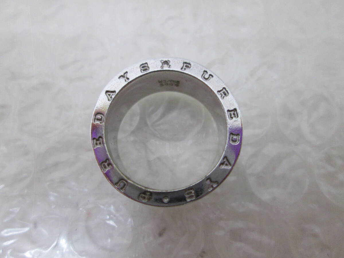 (70)☆PUREDAYS SILVER シルバー リング 指輪 ダイヤモンド 0.005ct アクセサリー 約12号拍卖