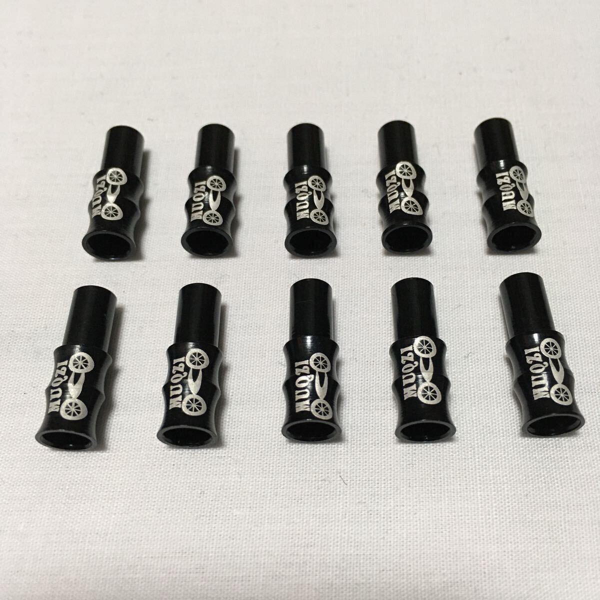☆ 新品!! 自転車 竹風アルミアウターケーブルキャップ ブラック φ5mm 10個 ☆拍卖