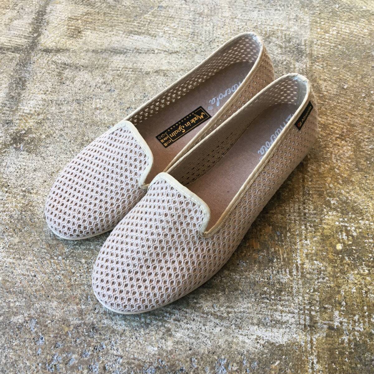 ★ 送料¥230~ ★ 36(23.0cm位)|ALBEROLA アルべローラ REJILLA TIERRA フラットシューズ 靴 メッシュ 軽量 スペイン製 (新品)(正規品)拍卖