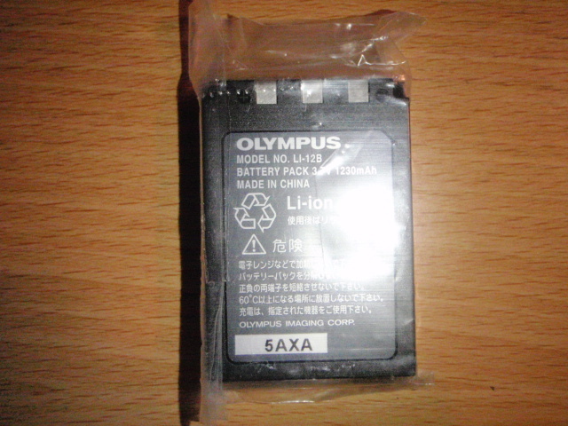 OL002-12B-1 リチウム充電池 バッテリー LI-12B(使用回数少)拍卖