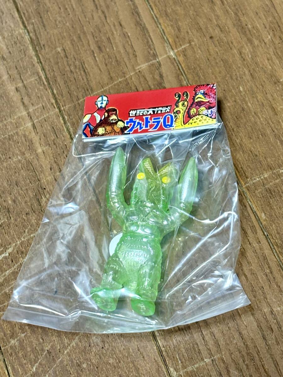 マルサン マルガチャ 円谷シリーズ バルタン星人 グリーン クリア 黄目 彩色 POP-UP 浅草 ミニソフビ拍卖