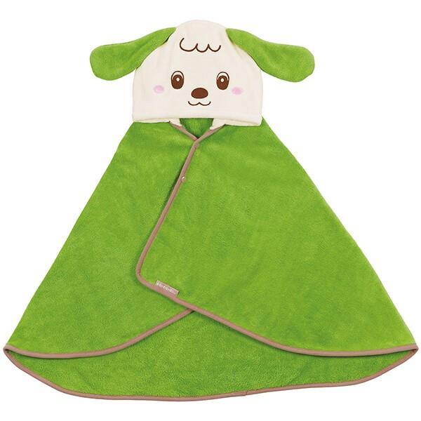 いないいないばあっ! ワンワン 吸水速乾 フード付バスポンチョ バスタオル マイクロファイバー スケーター拍卖