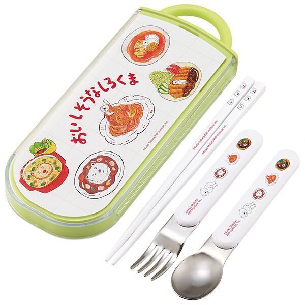 しろくま スプーン フォーク セット スライド式 トリオセット カトラリーセット 抗菌 食洗機対応 柴田ケイコ スケーター拍卖