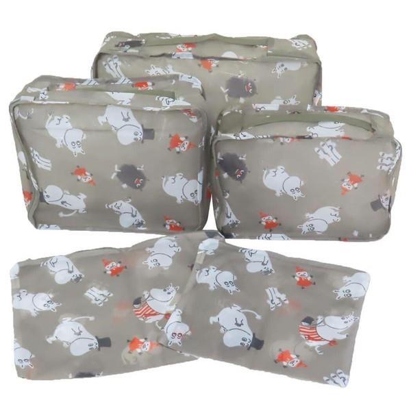 ムーミン トラベルポーチ5点セット トラベルポーチ わいわい拍卖