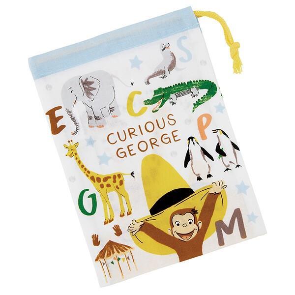 おさるのジョージ コップ袋 巾着袋 コップ入れ ZOO スケーター拍卖