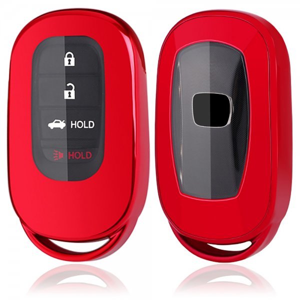 ホンダ HONDA N-BOX JF5 JF6 ヴェゼル VEZEL CIVIC シビック ハッチバック FL1 ステップワゴン キーカバー スマート キーケース レッド拍卖