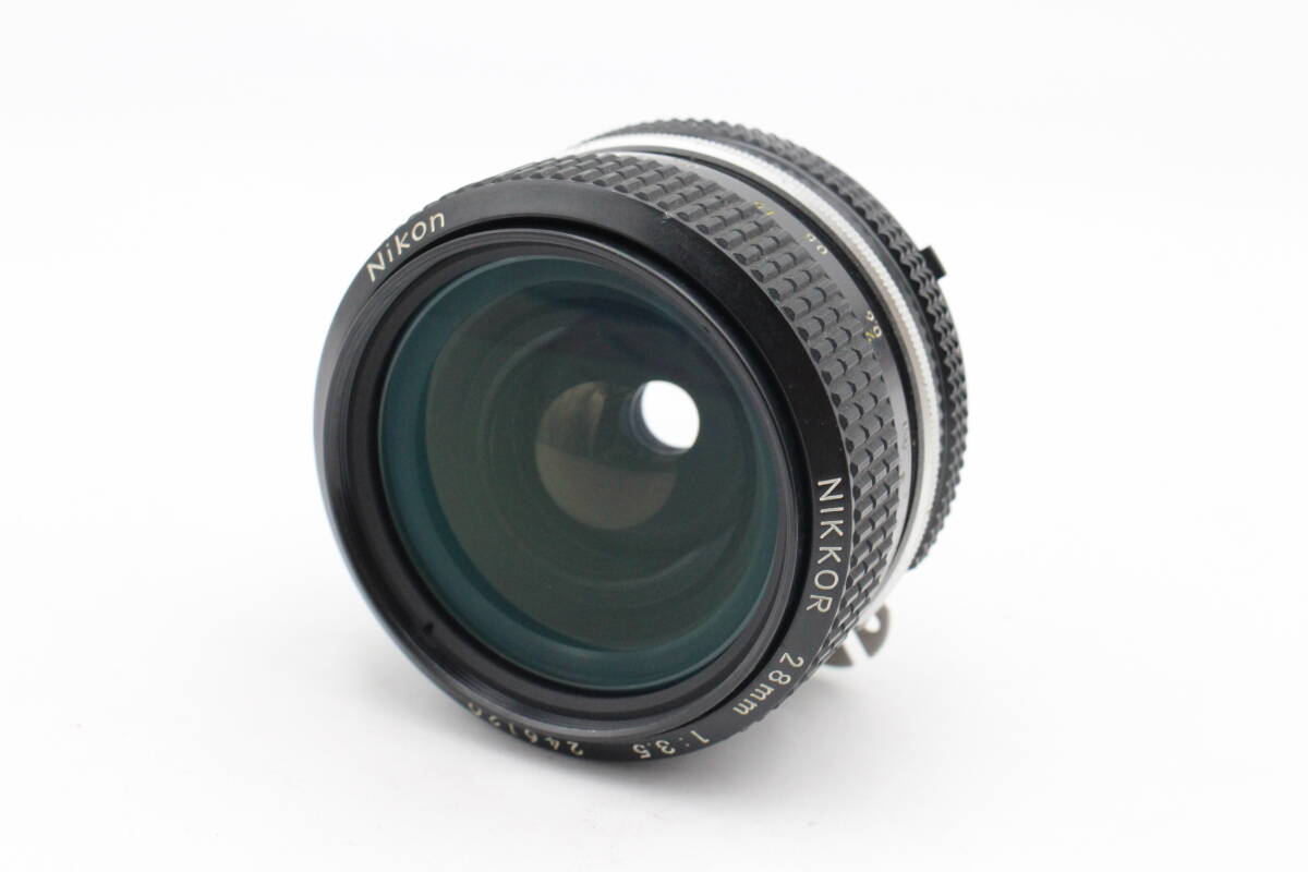 良上品☆ニコン Nikon Ai NIKKOR 28mm F3.5 ニコン Fマウント 広角レンズ ###13002拍卖