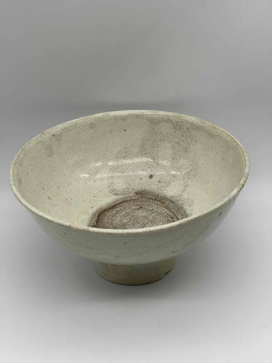 宋時代 定窯 白磁高足鉢 茶碗 景徳鎮 唐物 古賞物 時代物 旧家蔵出し 茶道具 煎茶碗 中国古美術 骨董品(C-66)拍卖