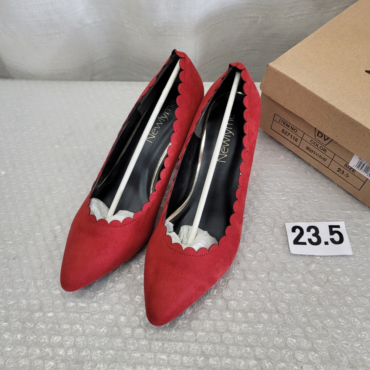 4875 newlyme 夢展望 ニューリーミー パンプス 527118 23.5拍卖