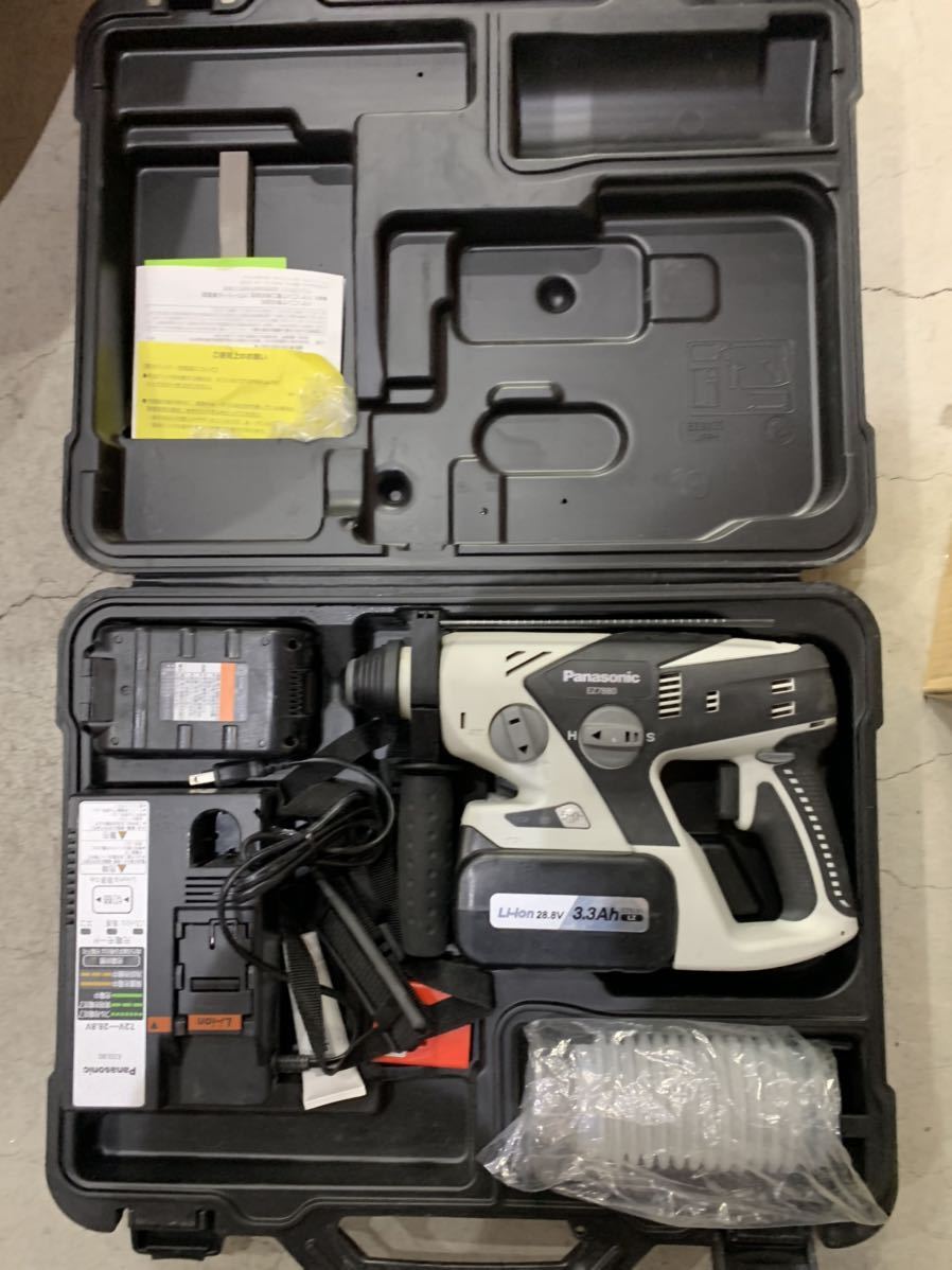 ハンマードリル Panasonic EZ7880LZ2S-2美品 パナソニック 充電 工具 使用回数5回程度拍卖