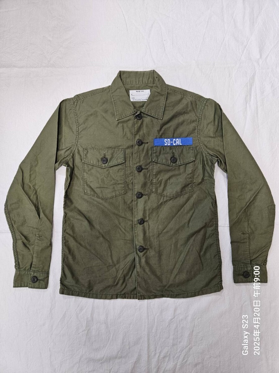 STANDARD CALIFORNIA スタンダードカリフォルニア スタカリ ファティーグシャツ ミリタリーシャツ ワークシャツ Sサイズ US ARMY VANS RHC拍卖