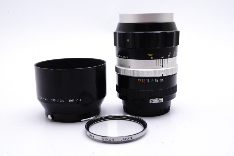 ★美品★ Nikon NIKKOR-Q Auto 135mm F3.5 Nippon Kogaku Lens ニコン レンズ 完動 ☆希少付属品☆ ◆439拍卖