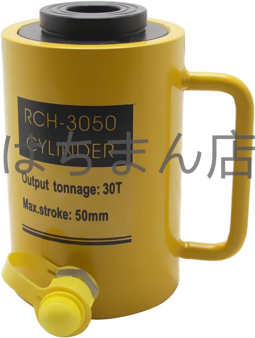 30T中空油圧ジャッキ 中空式ジャッキ セパレート型 中空ジャッキ ストローク100㎜ 持ち上げ作業対応 CP-700ポンプ付き (RCH-30100)拍卖
