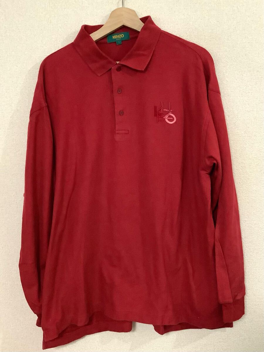 KENZOGOLF ケンゾーゴルフ ケンゾー 長袖ポロシャツ トップス ゴルフウェア 紳士服 古着 5拍卖
