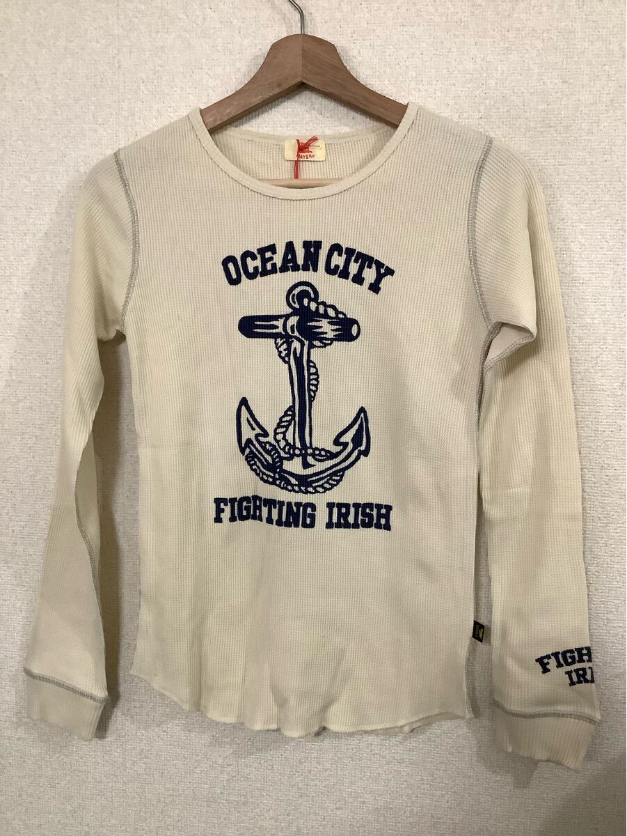 KRIFF MAYER クリフメイヤー 未使用品 長袖Tシャツ サーマル カジュアル セレクト アメカジ 古着 レディース M拍卖