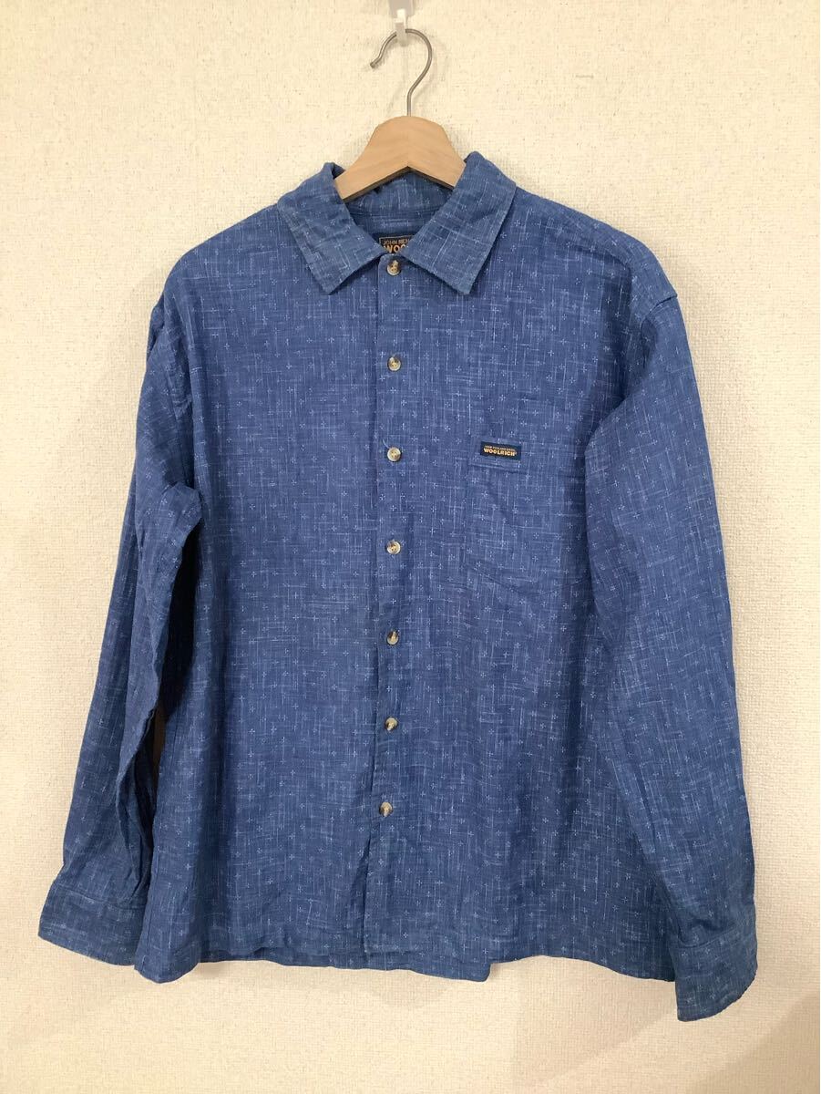 WOOL RICH ウールリッチ 総柄 コットンシャツ 長袖シャツ アウトドア セレクト カジュアル アメカジ 古着 メンズ M拍卖