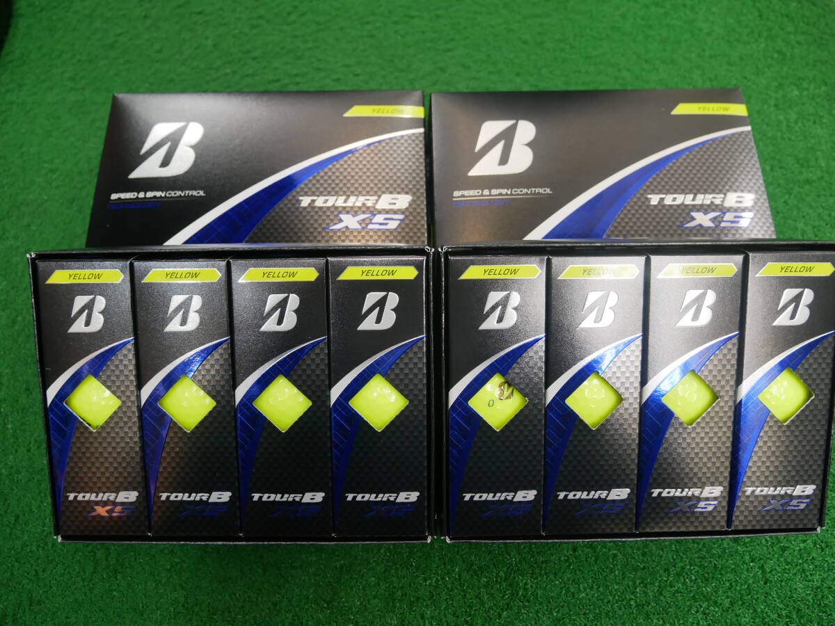 ●新品●ブリジストン●TOUR B XS●イエロー●2ダースセット●ゴルフボール拍卖