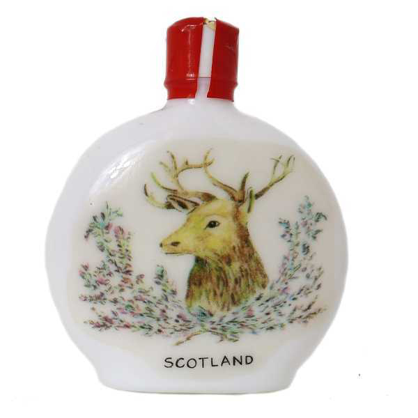 trevelyan ヴィンテージ 陶器ボトル ミニボトル 置物 鹿イラスト 縦7.5×横6.5×奥2.4(cm) 重量92.6g NT Bランク拍卖