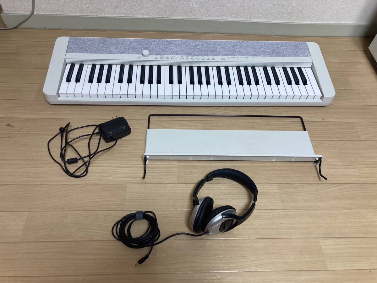 カシオ CASIO 電子ピアノ CT-S1 WE Casiotone 61鍵盤 電子キーボード ヘッドホン サービス!拍卖