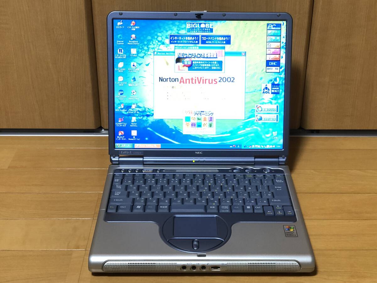 程度良品② Windows XP NECノートパソコン LaVie L LL550/3 PC-LL5503D 簡易動作確認済みですがジャンク扱いです。FDD読込み確認済みです。拍卖