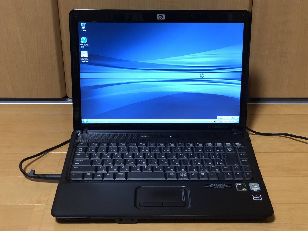 ノートパソコン HP Cmpaq 6535s windows vista モニタ出力 簡易動作確認済みですがジャンク扱い品 本体のみ 付属品無し拍卖