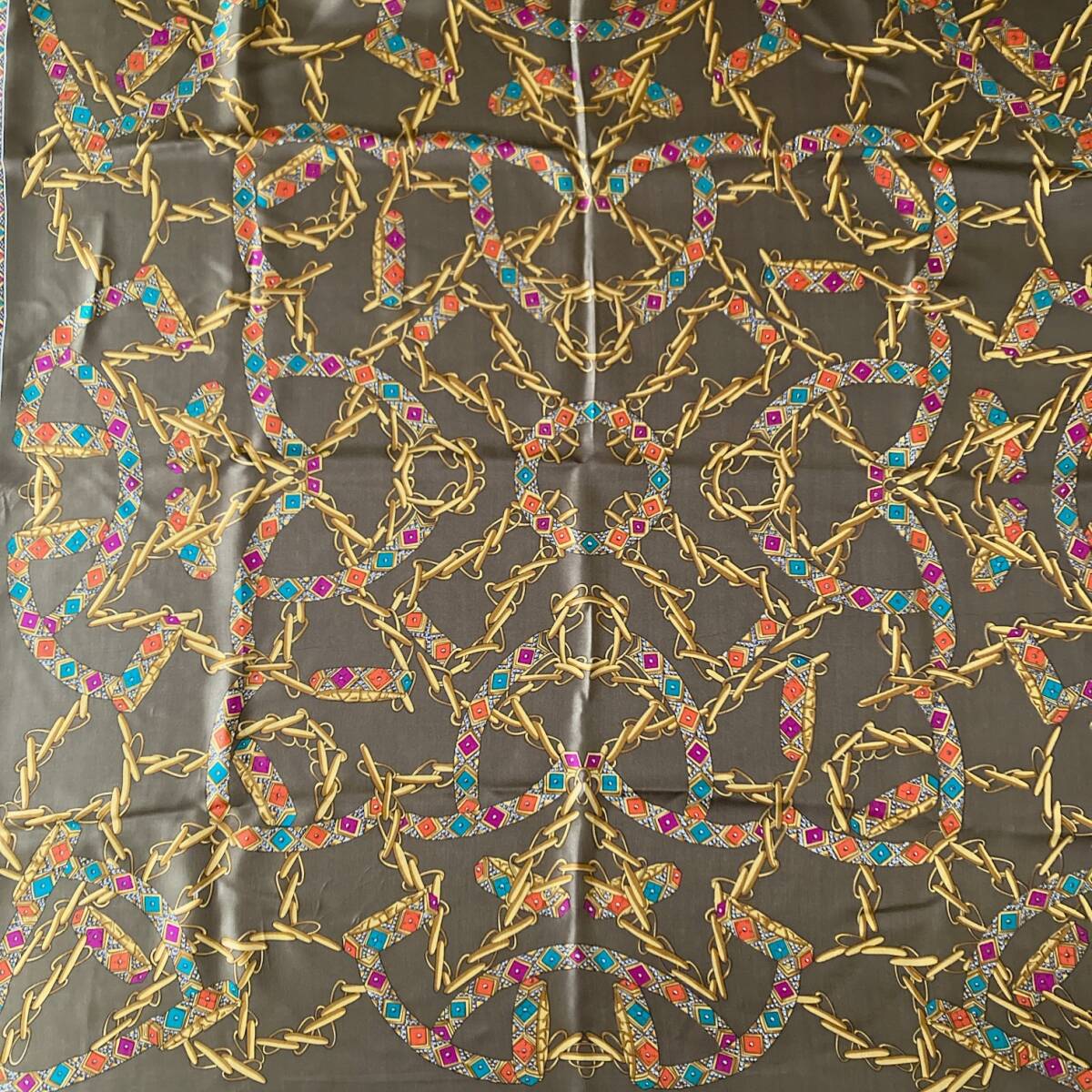 スカーフ 88㎝ 大判 isadoraイサドラ 韓国製☆vintage jewelry accessoriesR0417拍卖