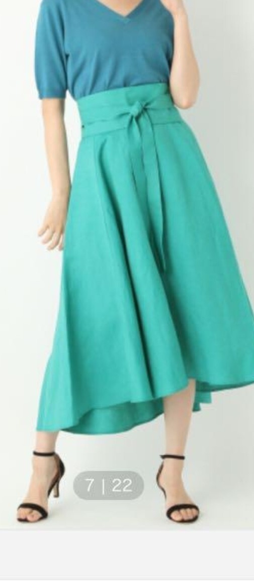 アパートバイローリーズ ロングスカートマーメイドロングスカート(ターコイズブルー)S M拍卖