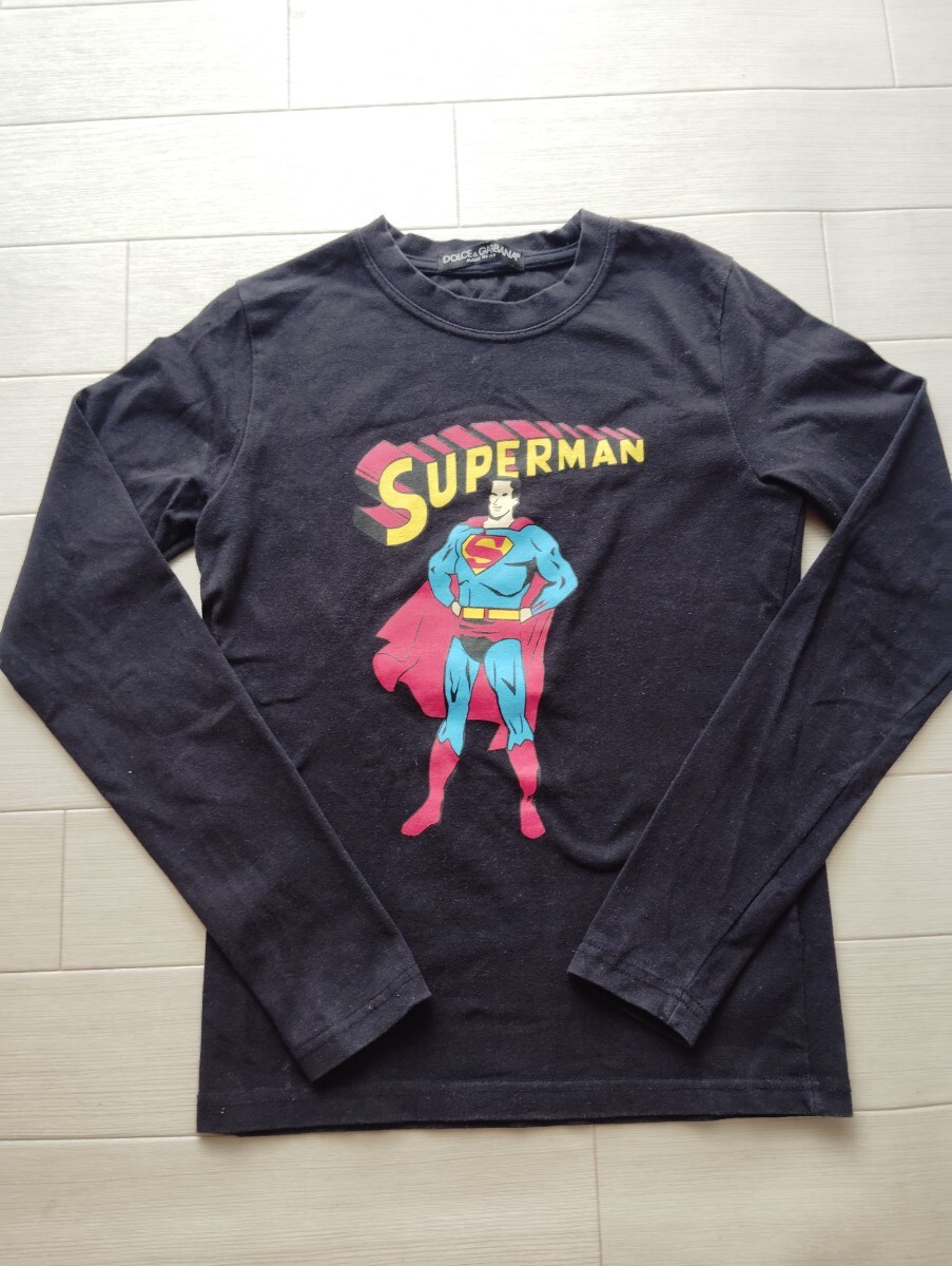 ドルチェ&ガッバーナ D&G 黒 長袖Tシャツ トップス ストレッチ S M拍卖