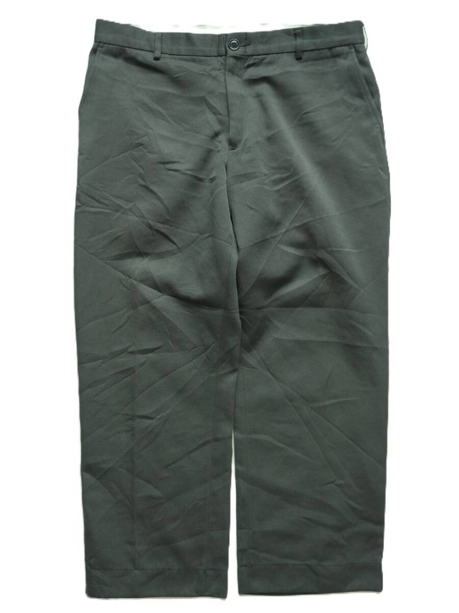 ☆送料無料☆ LOGISTIK unicorp USA直輸入 古着 ロングパンツ チノ ワークパンツ カナダ製 メンズ ダークグリーン ボトムス 中古 即決拍卖