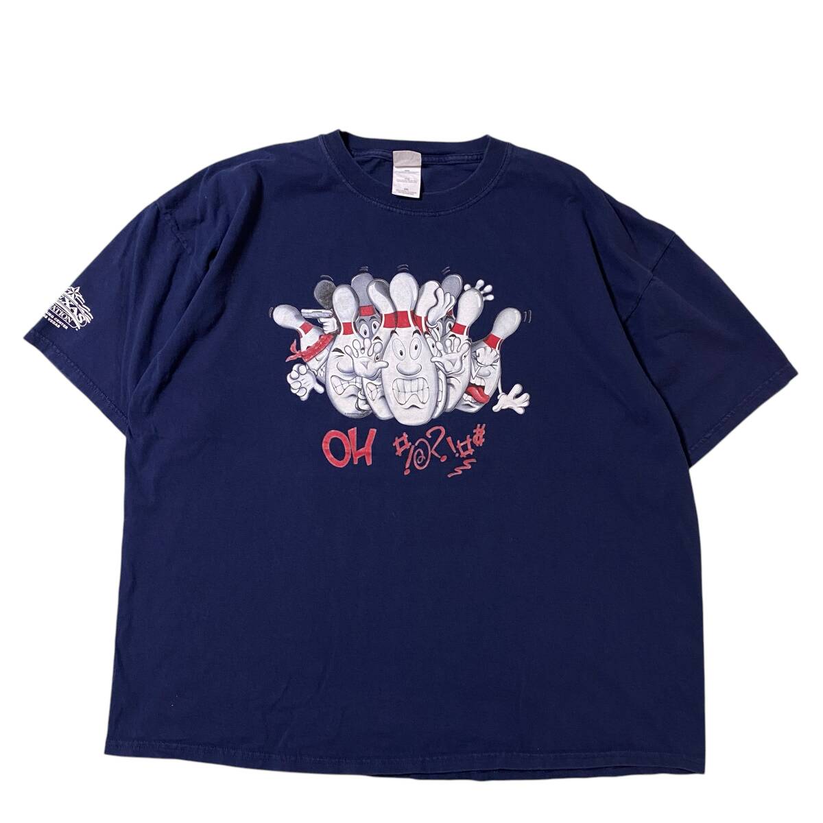 アメリカ古着 ボーリング ピン 企業物 半袖 Tシャツ US古着 クルーネック プリント XXLサイズ 【I1594】拍卖