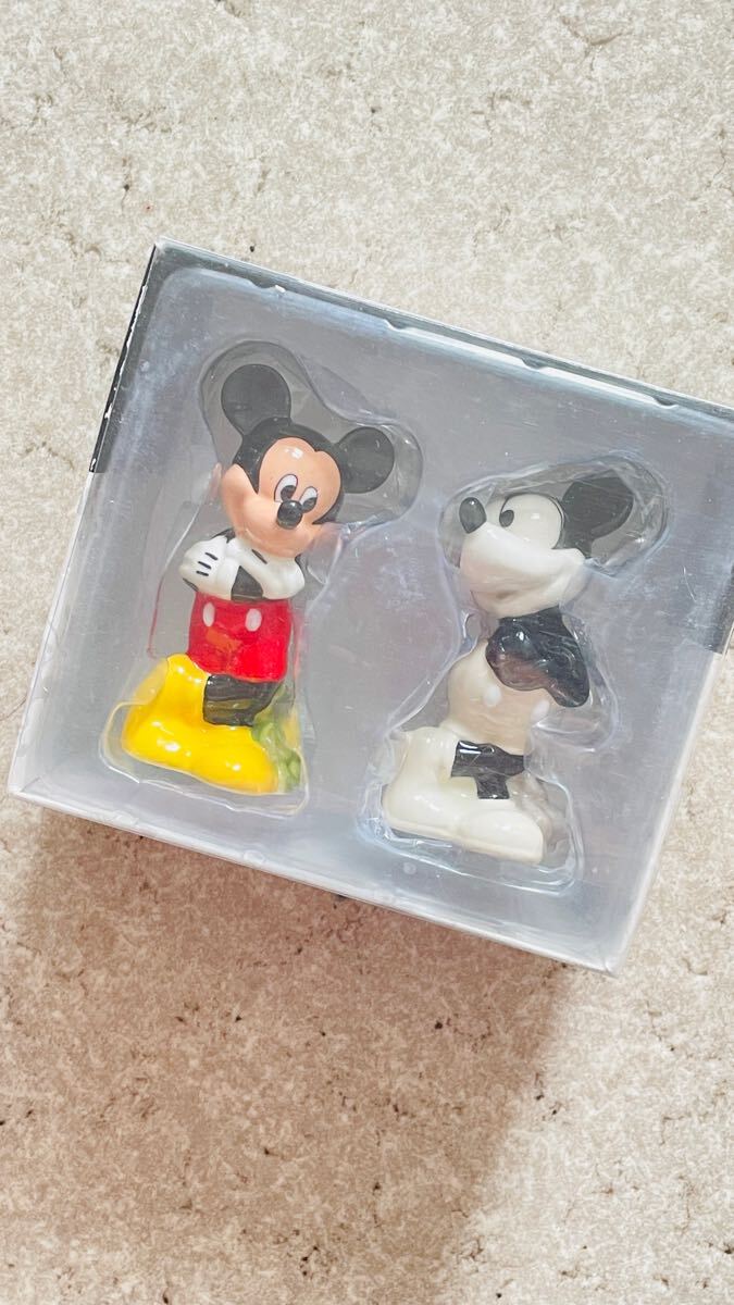 Disney 新品 未使用 送料無料!90週年限定 enesco ソルト&ペッパー セット ミッキー オールド&ニュー Mickey ミッキーマウス拍卖