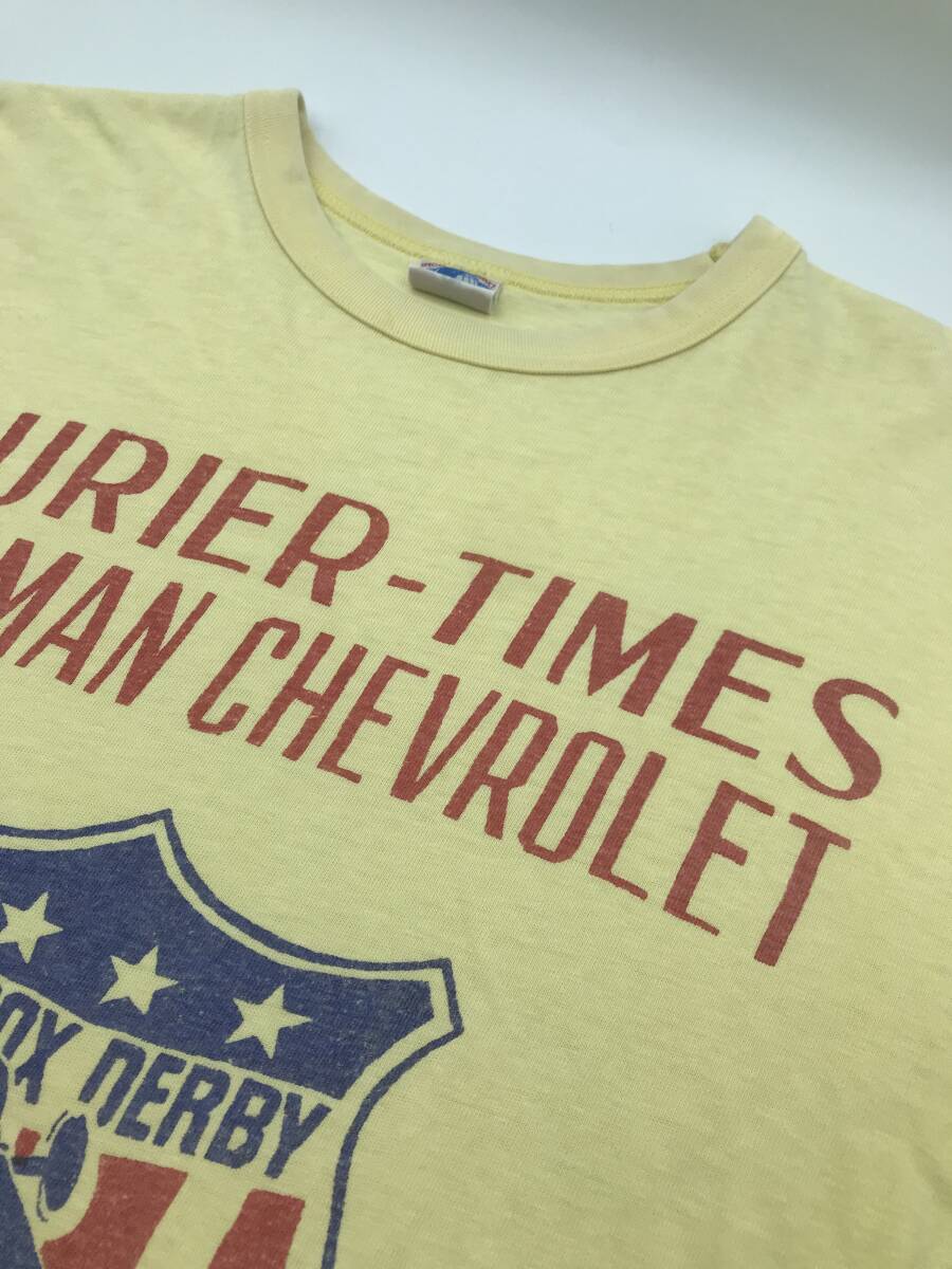 【日本製】JELADO 半袖COURIER TIMES Teeシャツ /ライトイエロー/40/ジェラード リアルマッコイ フリーホイラーズ拍卖